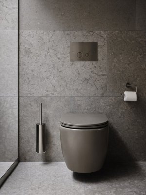 Szczotka toaletowa TA220 Mosiężna Szary Ascot