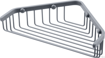 Mydelniczka narożna TA156 Mosiężna Szary Ascot