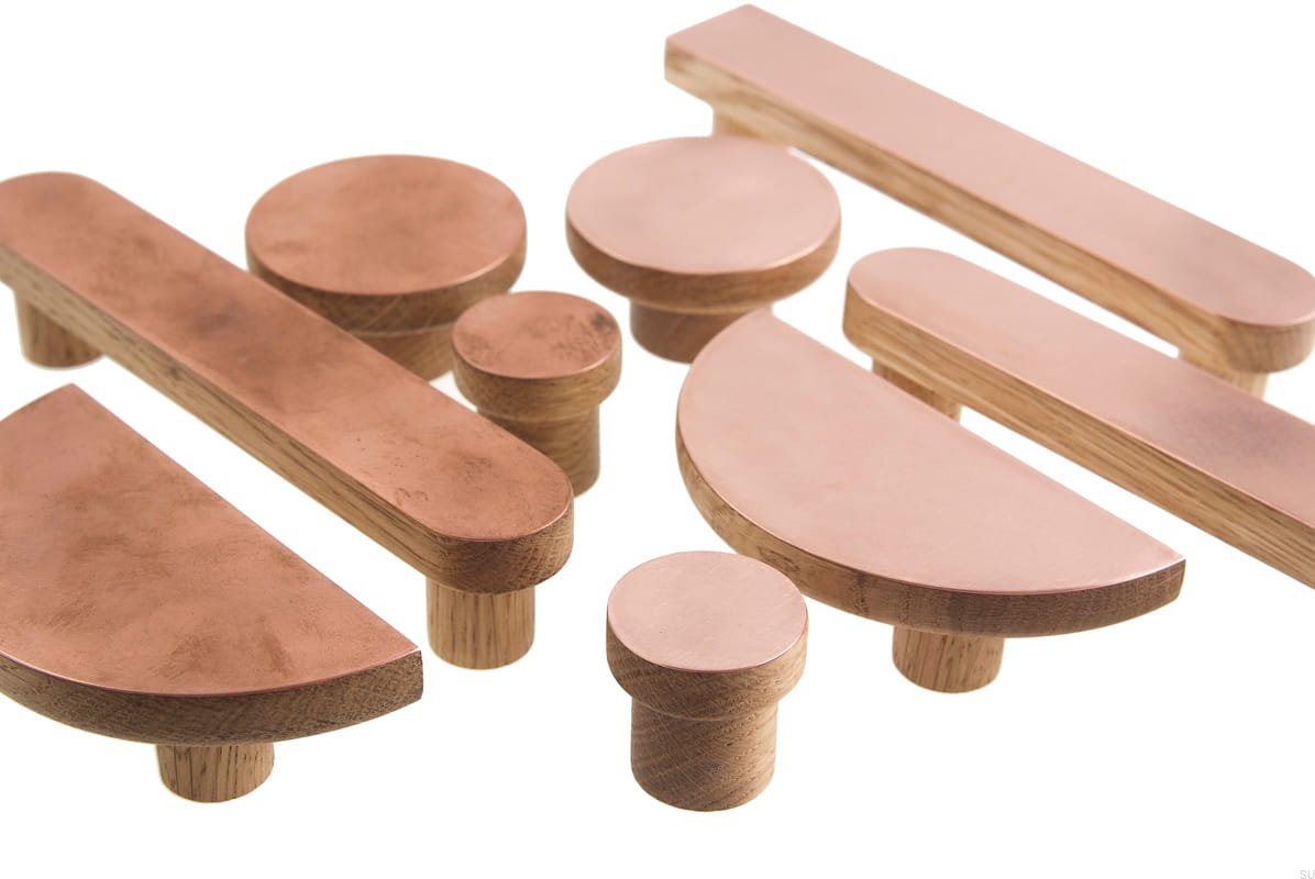 M_1-0-0-2--Gałka-meblowa-Copper-30-Drewniana-Dębowa-z-Miedzią-Szczotkowaną-Nielakierowaną-Dot-Manufacture-Skandynawskie-Uchwyty_6