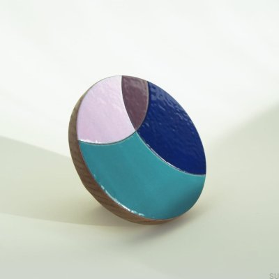 Wieszak ścienny Eclipse 80 Drewniany Emaliowany Kolorowy - Wzór 3