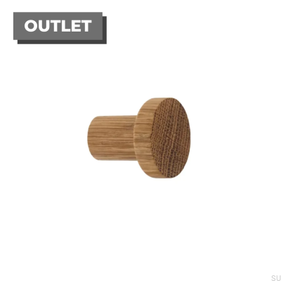 Wieszak ścienny Simple Drewniany Dębowy - Olej Bezbarwny Półmat