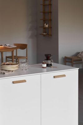 Uchwyt meblowy podłużny Glove 160 Drewniany Dębowy