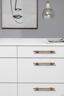 Uchwyt meblowy podłużny Join 160 Drewniany Dębowy