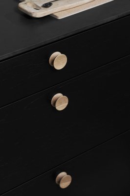 Gałka meblowa Pulley 45 Drewniana Dębowa