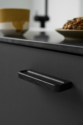 Uchwyt meblowy podłużny Plank 160 Drewniany Dębowy Czarny