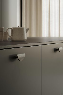 Uchwyt meblowy podłużny Horizon Small 32 Drewniany Dębowy Czarny