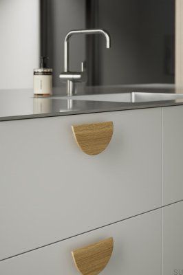 Uchwyt meblowy podłużny Horizon Large 64 Drewniany Dębowy