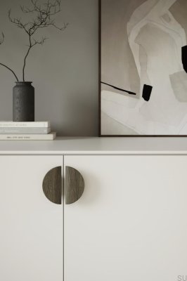 Uchwyt meblowy podłużny Horizon Large 64 Drewniany Dębowy Czarny