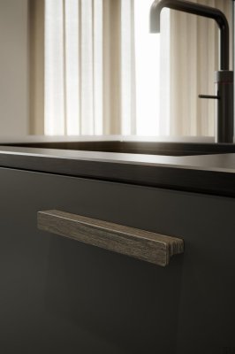 Uchwyt meblowy podłużny Elan 160 Drewniany Dębowy Brązowy