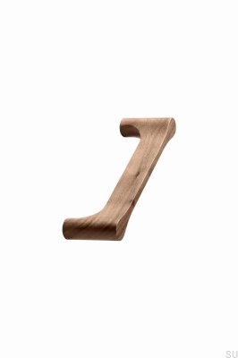 Uchwyt meblowy podłużny Drops 128 Drewniany Orzech Włoski
