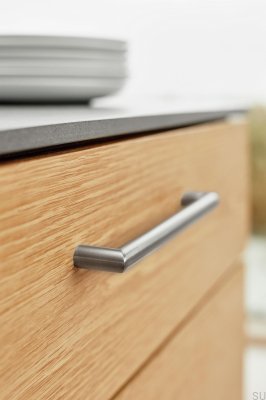 Uchwyt meblowy podłużny Angle 96 Srebrny Satynowy