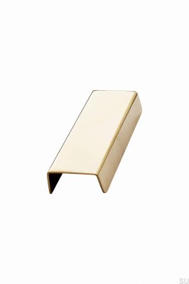 Uchwyt meblowy krawędziowy Patina 96 Mosiężny Złoty Polerowany Nielakierowany