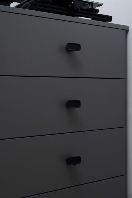 Gałka meblowa Ink 32 Żeliwna Czarna Matowa