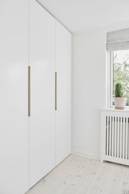 Uchwyt meblowy krawędziowy Edge Straight 600 Aluminiowy Biały Mat