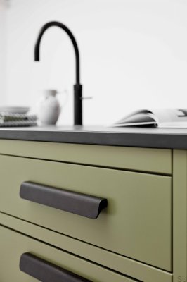 Uchwyt meblowy podłużny Fall 128 Aluminiowy Antyczny Brąz