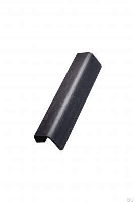 Uchwyt meblowy podłużny Fringe 160 Aluminiowy Czarny Mat Szczotkowany