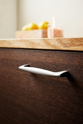 Uchwyt meblowy podłużny Span 160 Aluminiowy Srebrny