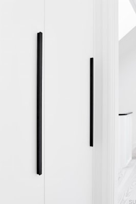 Uchwyt meblowy podłużny Elan 160+544+1088 Aluminiowy Czarny Mat Szczotkowany