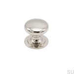Gałka meblowa mynta srebrna nikiel polerowany