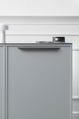 Uchwyt meblowy podłużny Streamline 256 Aluminiowy Czarny Mat