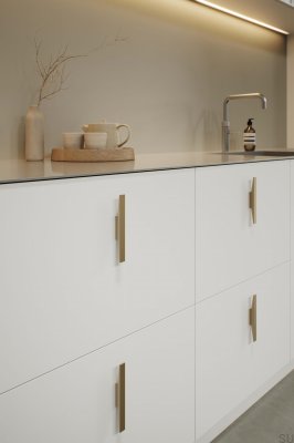 Uchwyt meblowy podłużny Facet 32 Aluminiowy Złoty Mat