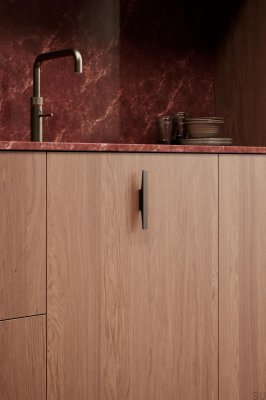 Uchwyt meblowy podłużny Facet 32 Aluminiowy Brązowy Mat