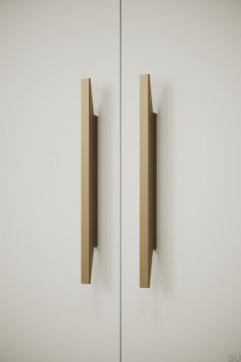 Uchwyt meblowy podłużny Facet 160 Aluminiowy Złoty Mat