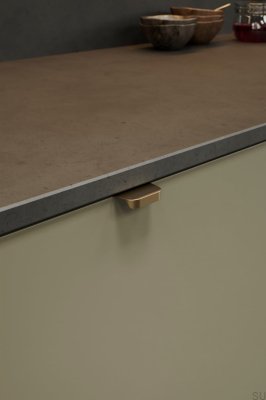 Uchwyt meblowy krawędziowy Comet 32 Aluminiowy Matowe Złoto