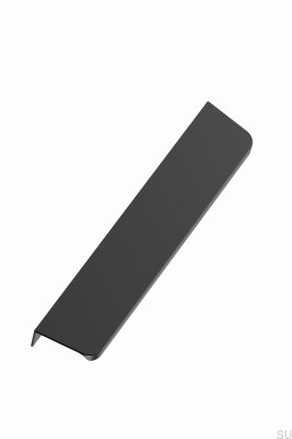 Uchwyt meblowy krawędziowy Comet 160 Aluminiowy Czarny Mat