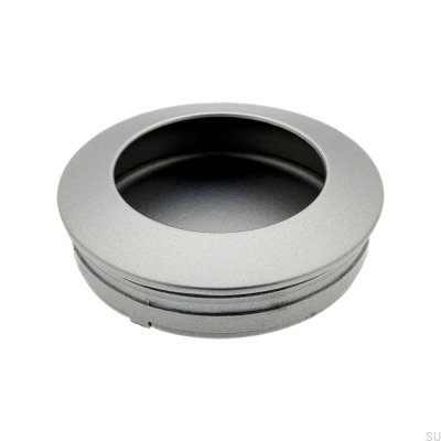 Uchwyt meblowy wpuszczany Tap 60 Srebrny metalowy