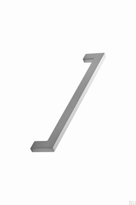 Uchwyt meblowy podłużny Flat 192 Metalowy Srebrny