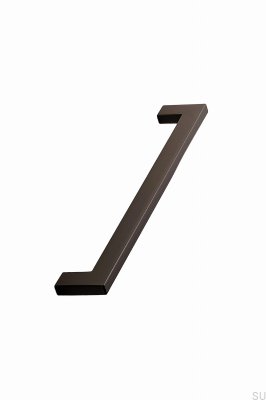 Uchwyt meblowy podłużny Flat 192 Metalowy Ciemnobrązowy