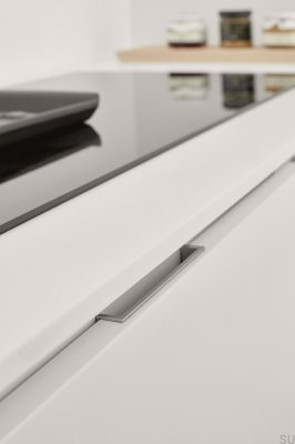 Uchwyt meblowy wpuszczany Back 64 Metalowy Srebrny Piaskowany