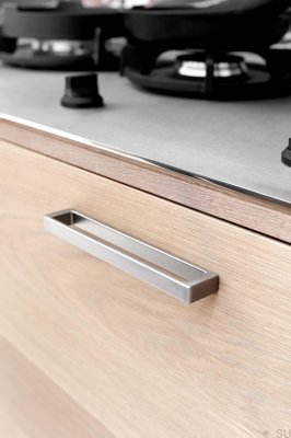 Uchwyt meblowy podłużny Cubico 96 Metalowy Srebrny