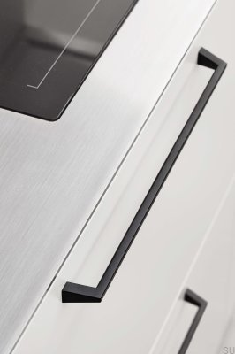 Uchwyt meblowy podłużny Pyramid 320 Metalowy Czarny Mat