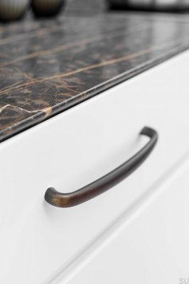 Uchwyt meblowy podłużny Bull 128 Metalowy Antyczny Brąz