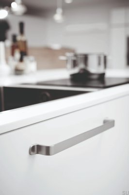 Uchwyt meblowy podłużny Rio 256 Metalowy Srebrny