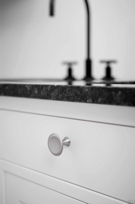 Gałka meblowa Bell 42 Metalowa Srebrna