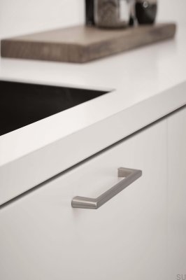 Uchwyt meblowy podłużny Diner 160 Metalowy Srebrny