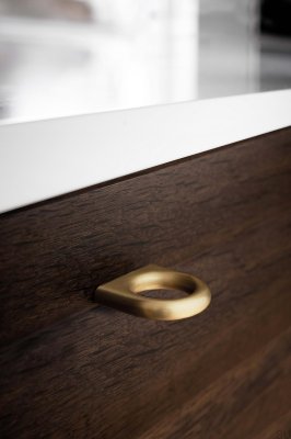 Gałka meblowa Luck 32 Metalowa Złota Szczotkowana