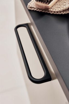 Uchwyt meblowy podłużny Luck 160 Metalowy Czarny Mat