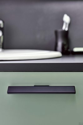 Uchwyt meblowy podłużny Hammer 32 Metalowy Czarny Mat