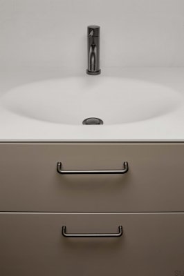 Uchwyt meblowy podłużny Junction 160 Metalowy Antracytowy Szczotkowany