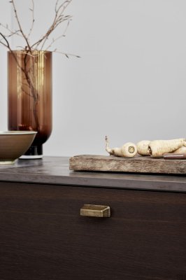 Uchwyt meblowy muszlowy Equester Cup 64 Metalowy Antyczny Złoty