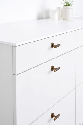 Gałka meblowa T-Bar Manor T 54 Metalowa Antyczna Złota