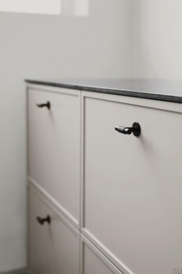 Gałka meblowa T-Bar Manor T 54 Metalowa Czarna Matowa