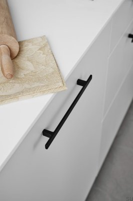 Uchwyt meblowy podłużny Transit 160 Metalowy Czarny Mat