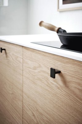 Gałka meblowa Transit 16 Metalowa Czarna Matowa