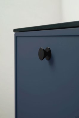 Gałka meblowa Orbit 35,8 Metalowa Czarna Matowa