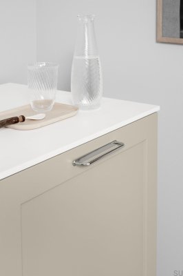 Uchwyt meblowy podłużny D-Lite 160 Metalowy Niklowany